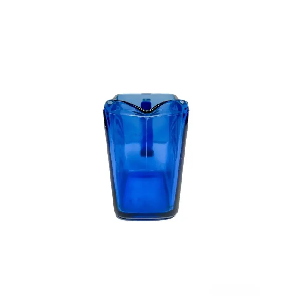 Vintage Hazel Atlas Cobalt Blue Chevron Pattern Creamer Pitcher
